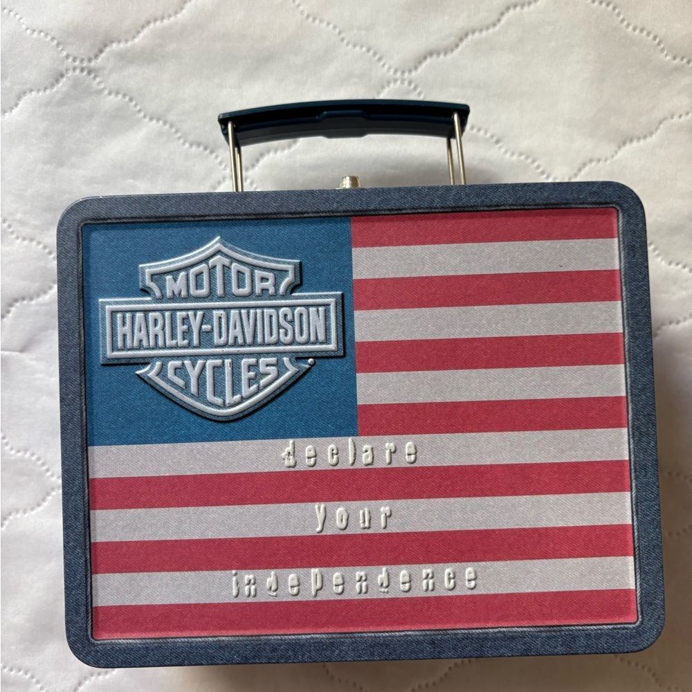 Harley-Davidson Flag Design Lunchbox